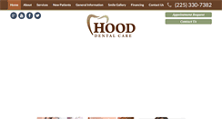 Desktop Screenshot of hooddentalcare.com